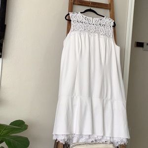 Calvin Klein Dress w faux petticoat and lace bodice.  Size 18m